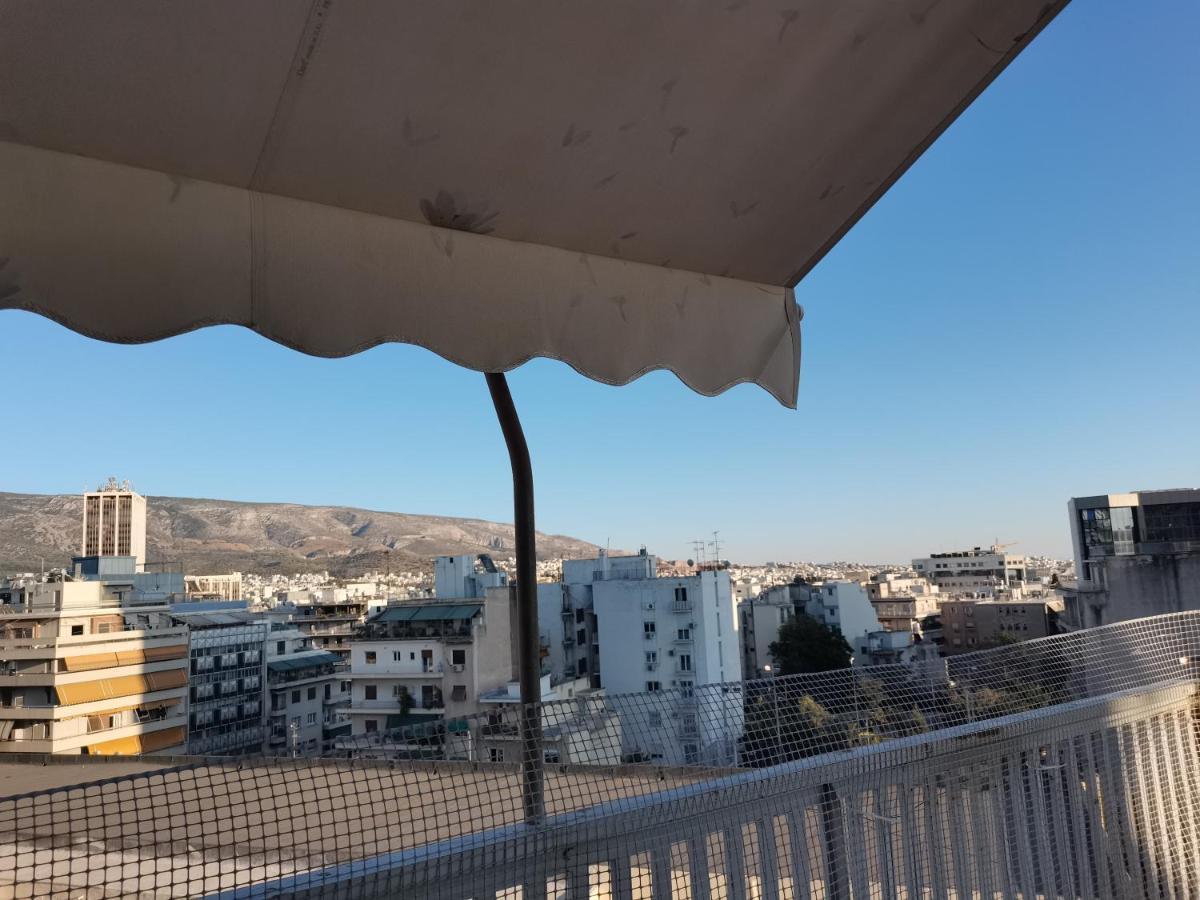 Penthouse Spacious W Super Wifi & Terrace, 2 Min From Metro Atina Dış mekan fotoğraf