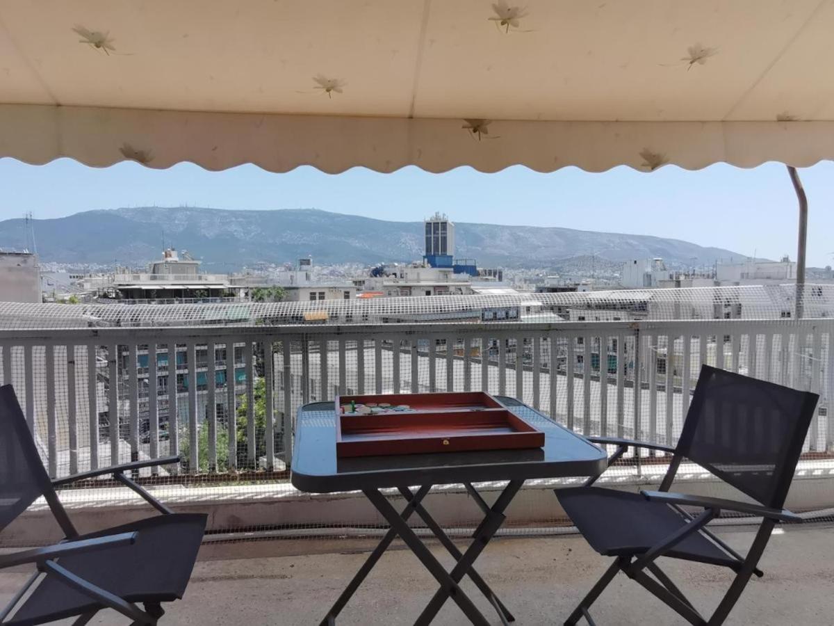Penthouse Spacious W Super Wifi & Terrace, 2 Min From Metro Atina Dış mekan fotoğraf